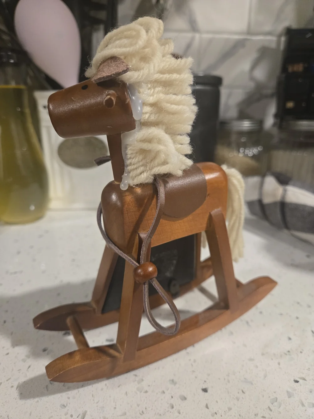 Vintage Malden Brown Wooden Rocking Horse Picture Frame